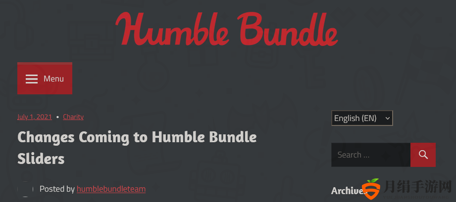 Humble Bundle再次改变慈善包分成 自己将至少获得15%~30%