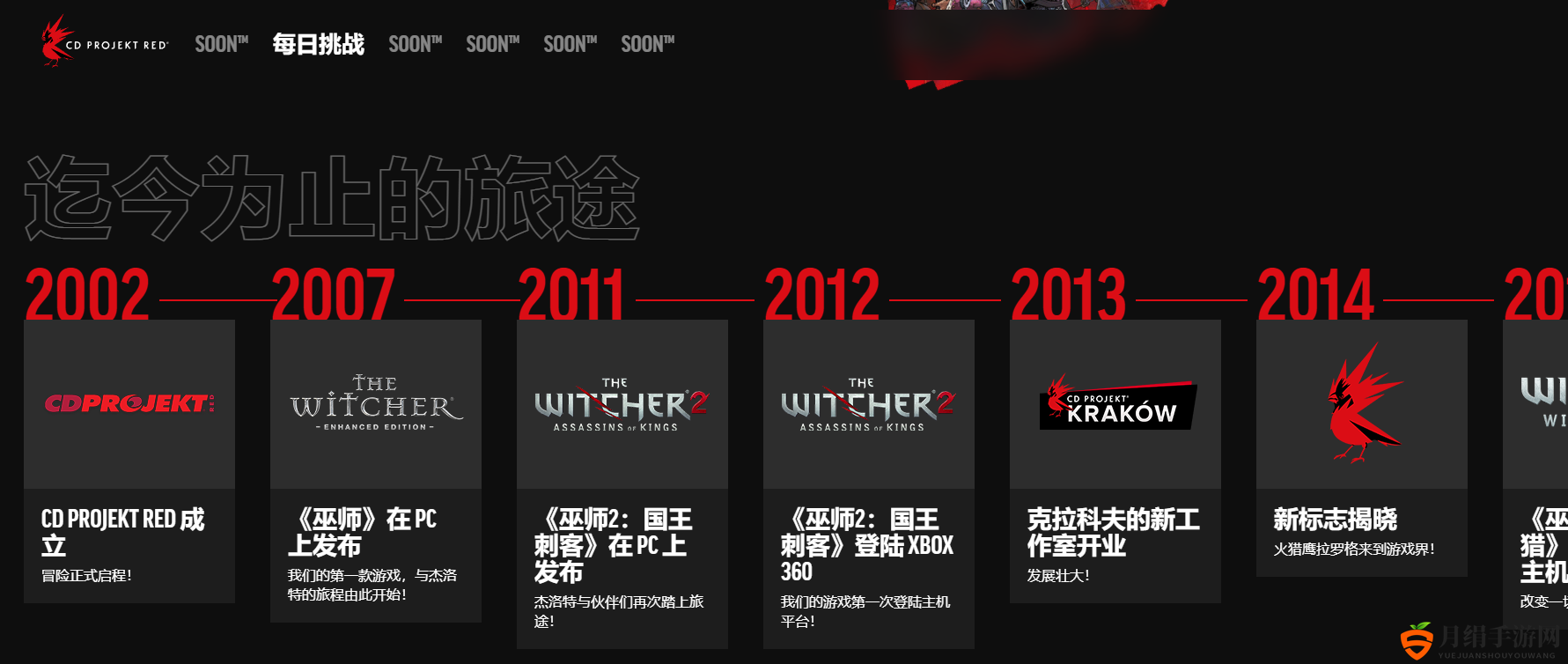 CDPR二十周年官网开放 可参与庆典
