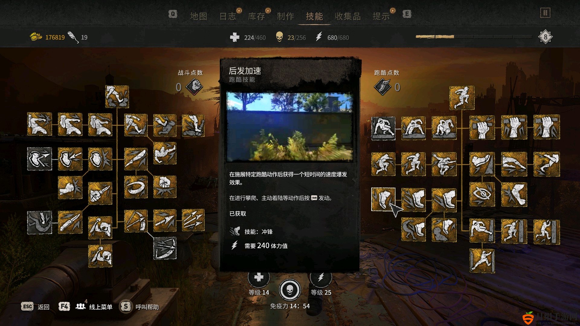 《消逝的光芒2》后发加速技能特点作用介绍