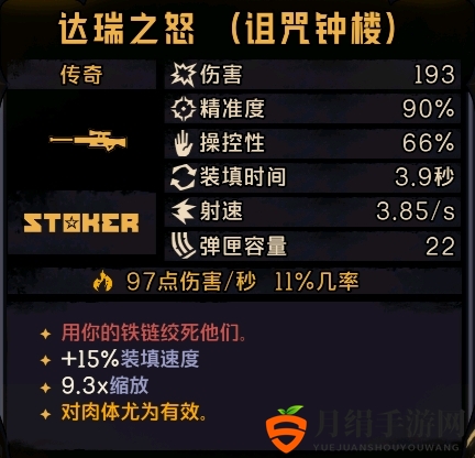 《小缇娜的奇幻之地》传奇达瑞之器诅咒钟楼属性及红字效果介绍