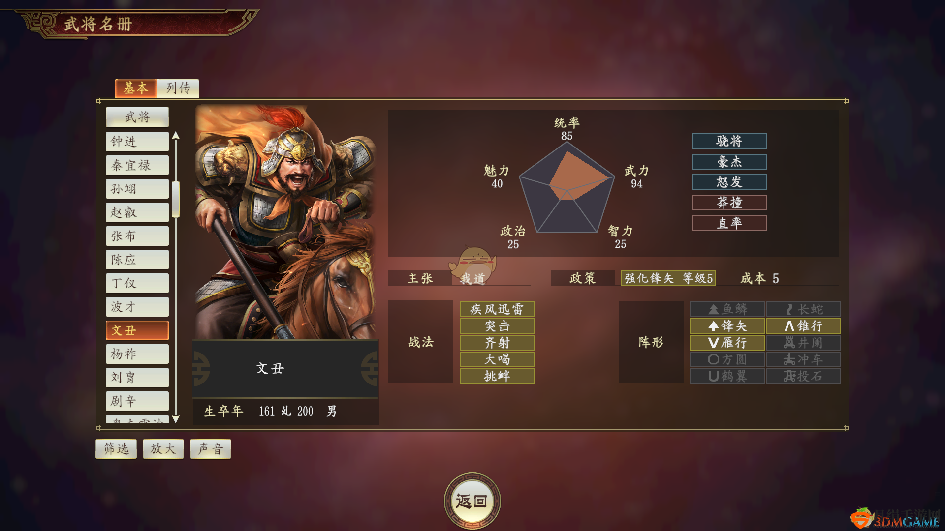 《三国志14》文丑武将深度解析与评价